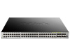 L3 Managed Switch with 44 10/100/1000Base-T ports and 4 100/1000Base-T/SFP combo-ports and 4 10GBase-X SFP+ ports (48 PoE ports 802.3af/802.3at (30 W)