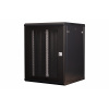 Шкаф 19" телекоммуникационный настенный, 15U 769х600х600 мм, дверь перфорация, черный