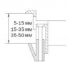 Фиксаторы (35-50 мм)для установки люков в фальшполы (4шт)