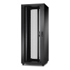 Шкаф Racknet N2000 36U 800 × 800, передняя дверь перфорированная одностворчатая, задняя дверь перфорированная двустворчатая, черный