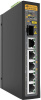 Industrial unmanaged PoE+ switch, 4 x 10/100/1000T PoE+ ports, 1 x 10/100/1000T ports and 1 x 100/1000X SFP