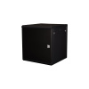 Шкаф 19" телекоммуникационный настенный, 12U 635х600х600 мм, дверь металл, черный