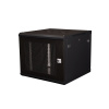 Шкаф 19" телекоммуникационный настенный, 9U 501х600х600 мм, дверь перфорация, черный