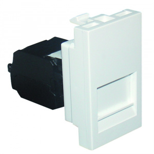 Адаптер с RJ-45 кат.6 UTP (22,5х45), белый (45978 SBR)