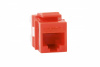 Eurolan Розеточный модуль Keystone категории 5e, UTP, 1xRJ45, T568A/B, красный