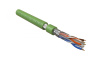 Hyperline FUTP4-C6-S23-IN-LSLTX-GN-305 (305 м) Кабель витая пара F/UTP, категория 6, 4 пары (23 AWG), одножильный (solid), экран - фольга, нг(А)-LSLTx