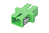 Оптический адаптер OS2 APC, симплекс SC, с фланцами, зеленый