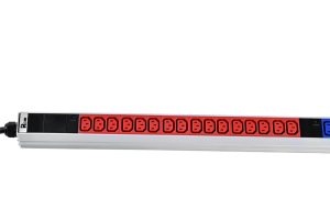 Верт блок розеток Rem-3x16, 3 фазы 16A, инд, 48 C13, 1420 мм, вх IEC 309, шнур 3 м