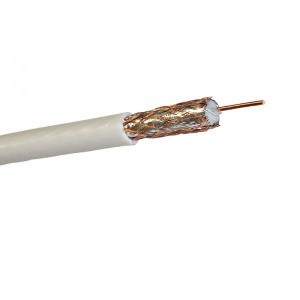 Кабель коаксиальный SAT-703 Netko, B, 75 Ом (CU, оплетка 48 нитей CCA), белый NETKO CXC-3365.0X.0B 52028