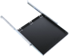 Полка клавиатурная с телескопическими направляющими, регулируемая глубина 455-740 мм, цвет черный