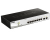 L2 Managed Switch with 8 10/100/1000Base-T ports and 2 1000Base-X SFP ports.