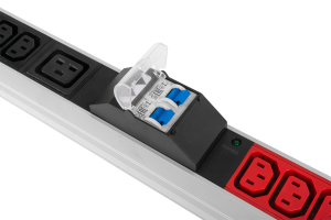 Верт блок розеток Rem-3x32, 3 фазы 32A, 6 авт, инд, 36 C13, 6 C19, 1820 мм, вх IEC 309, шнур 3 м