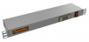 Hyperline TMPY2-230V-RAL7035 Микропроцессорная контрольная панель,1U, для всех шкафов 19'', подключение до двух устройств, датчик температуры, кабель 