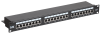  Патч-панель 1U кат.6 STP, 24 порта (Dual), с кабельным органайзером
