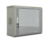 Hyperline TWS-0925-GP-RAL7035 Шкаф настенный 19-дюймовый (19"), 9U, 480х600х250, со стеклянной дверью, несъемные боковые панели, цвет серый (RAL 7035)
