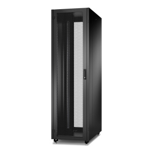 Шкаф Racknet N2000 48U 600 × 800, передняя дверь перфорированная одностворчатая, задняя дверь перфорированная двустворчатая, черный