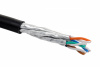 Кабель кат. 6A, U/FTP, 4 пары, LSZH нг(A)-HFLTx, индивид. экран.пары, внешн/внутр, черный, 500 м