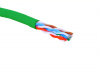 Кабель кат. 5е, U/UTP, 4 пары, 24 AWG, LSZH нг(A)-HFLTx, внутр. прокладки, зеленый, коробка 305 м
