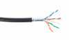 Кабель кат. 5е, 4 пары F/UTP PE, жила 0,52, черн, внеш катушка 305 м
