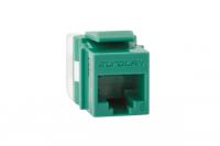 Розеточный модуль EUROLAN 16B-U6-03GR Keystone категории 6 UTP, 1xRJ45, T568AB, зелёный