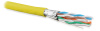 Hyperline UFTP4-C6A-S23-IN-PVC-YL-500 (500 м) Кабель витая пара U/FTP, категория 6a (10GBE), 4 пары (23AWG), одножильный (solid), каждая пара в экране