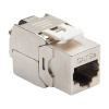 Модуль Keystone кат.5e, STP, 1xRJ45, T568A/B, без инструмента, белый