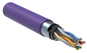  Витая пара F/UTP кат.6 4х2х23AWG LSZH фиолетовый (305м)