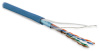 Hyperline FUTP4-C5E-P26-IN-LSZH-BL-305 (305 м) Кабель витая пара, экранированная F/UTP, категория 5e, 4 пары (26 AWG), многожильный (patch), экран - ф