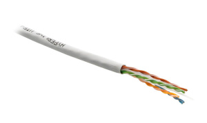 Hyperline UUTP4-C6-S23-IN-PVC-WH-305 (305 м) Кабель витая пара, неэкранированная U/UTP, категория 6, 4 пары (23 AWG), одножильный (solid), с разделите