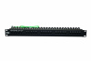 Eurolan Коммутационная панель категории 3, UTP, 19", 1U, 25хRJ45, USOC, 2 пары, черная