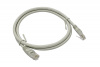 Коммутационный шнур U/UTP категория 5e PVC нг(А)-LS 1,0 м, серый