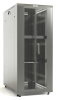 Hyperline TTB-3266-DD-RAL7035 Шкаф напольный 19-дюймовый, 32U, 1610x600х600 мм (ВхШхГ), передняя и задняя распашные перфорированные двери (75%), ручка