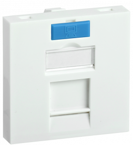  Вставка 45х45мм для 1 мод. Keystone Jack с маркером