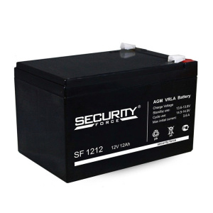 Аккумулятор Security Force SF 1212, 12 В, 12 Ач.