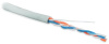 Hyperline UUTP2-C5-S24-IN-PVC-GY-500 (500 м) Кабель витая пара, неэкранированная U/UTP, категория 5, 2 пары (24 AWG), одножильный (solid), PVC, -20°C 