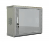 Hyperline TWS-1525-GP-RAL7035 Шкаф настенный 19-дюймовый (19"), 15U, 740х600х250, со стеклянной дверью, несъемные боковые панели, цвет серый (RAL 7035
