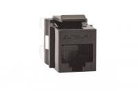 Розеточный модуль EUROLAN 16B-U6-03BL Keystone категории 6 UTP, 1xRJ45, T568AB, чёрный