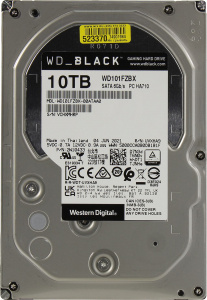 Жесткий диск WD Black WD101FZBX, 10Тб, HDD, SATA III, 3.5"