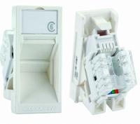 Модуль Eurolan Mosaic, 1х RJ45, 22,5х45 мм 16A-U6(5)-03WT