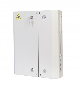 Оптический бокс (кросс) настенный, две двери, 2 замка, до 48 портов