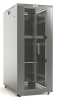 Hyperline TTB-4788-DD-RAL7035 Шкаф напольный 19-дюймовый, 47U, 2277x800х800 мм (ВхШхГ), передняя и задняя распашные перфорированные двери (75%), ручка