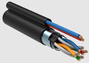  Витая пара F/UTP кат.5E 4х2х24AWG LDPE каб. пит. 2x0,75