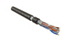 Hyperline FUTP4-C6-S23-IN-LSLTX-BK-305 (305 м) Кабель витая пара F/UTP, категория 6, 4 пары (23 AWG), одножильный (solid), экран - фольга, нг(А)-LSLTx