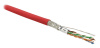 Hyperline SFUTP4-C6-P26-IN-LSZH-RD-500 (500 м) Кабель витая пара, экранированная SF/UTP, категория 6, 4 пары (26 AWG), многожильный (patch), экран - ф