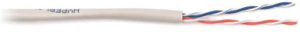 Hyperline UUTP2-C5-P24-IN-PVC-GY-500 (500 м) Кабель витая пара, неэкранированная U/UTP, категория 5, 2 пары (24 AWG), многожильный (patсh), PVC, серый