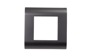 Рамка, французский стандарт 2 модуля 45 × 22,5 мм, графитовый черный
