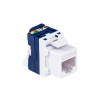 Модуль Keystone кат.5e, UTP, 1xRJ45, T568A/B, без инструм., белый