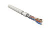 Hyperline FUTP4-C6-S23-IN-LSLTX-WH-305 (305 м) Кабель витая пара F/UTP, категория 6, 4 пары (23 AWG), одножильный (solid), экран - фольга, нг(А)-LSLTx