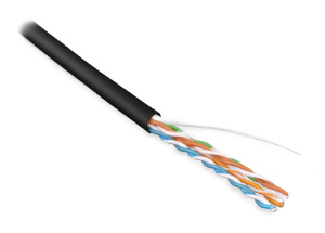 Hyperline UUTP4-C5E-S24-IN-LSLTX-BK-305 (305 м) Кабель витая пара, неэкранированная U/UTP, категория 5e, 4 пары (24 AWG), одножильный (solid), нг(А)-L