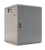 Hyperline TWB-0945-GP-RAL7035 Шкаф настенный 19-дюймовый (19"), 9U, 500x600х450мм, стеклянная дверь с перфорацией по бокам, ручка с замком, цвет серый